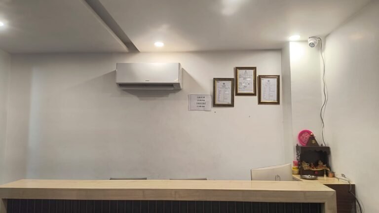 a image with air condition reception counter